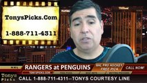 Game 7 Odds Pick Pittsburgh Penguins vs. New York Rangers Prediction NHL Playoff Preview 5-13-2014