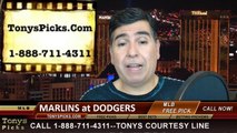 MLB Pick LA Dodgers vs. Miami Marlins Odds Prediction Preview 5-13-2014