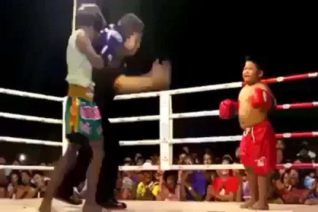 little boy boxing