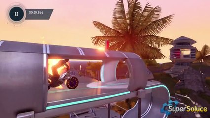 Plage aux bungalows - Défi : Pyromane - Trials Fusion