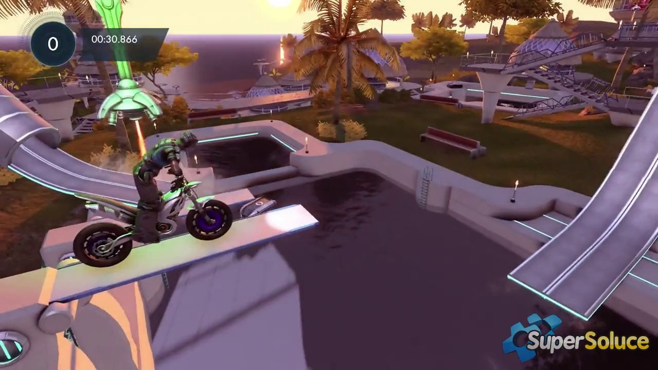Plage aux bungalows - Défi : Sans pitié 3 - Trials Fusion