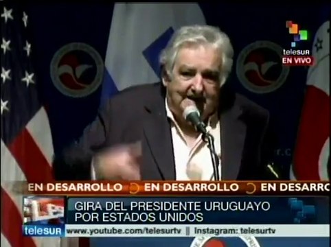 Somos un país decente, dice Mujica de entrada ante empresarios de EEUU