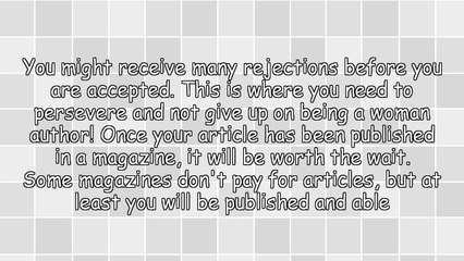 Attention Women Authors! Get Your Articles Noticed by Magazine Editors