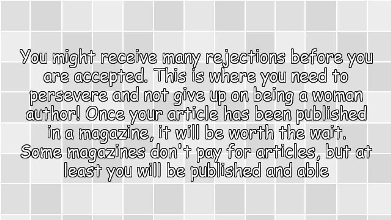 Attention Women Authors! Get Your Articles Noticed by Magazine Editors
