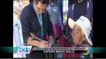 Huancavelica: anciana de 116 años cobró por primera vez bono de Pensión 65