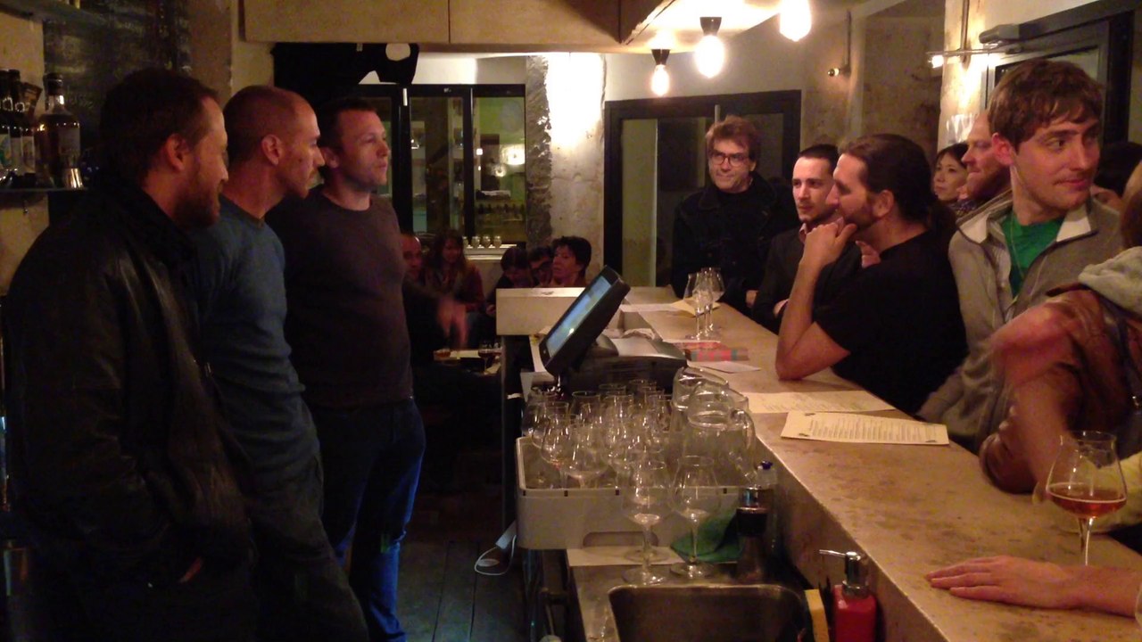 Yann d'Outland, Anthony et Fabrice des Brasseurs du Grand Paris @ La Fine Mousse - 12/05/2014