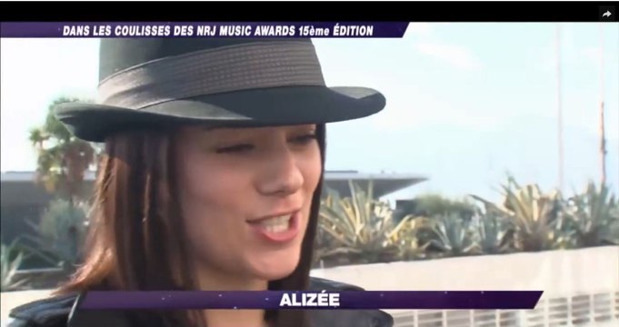 [HD] Alizée - Dans les coulisses des music NRJ awards (14/12/2013)