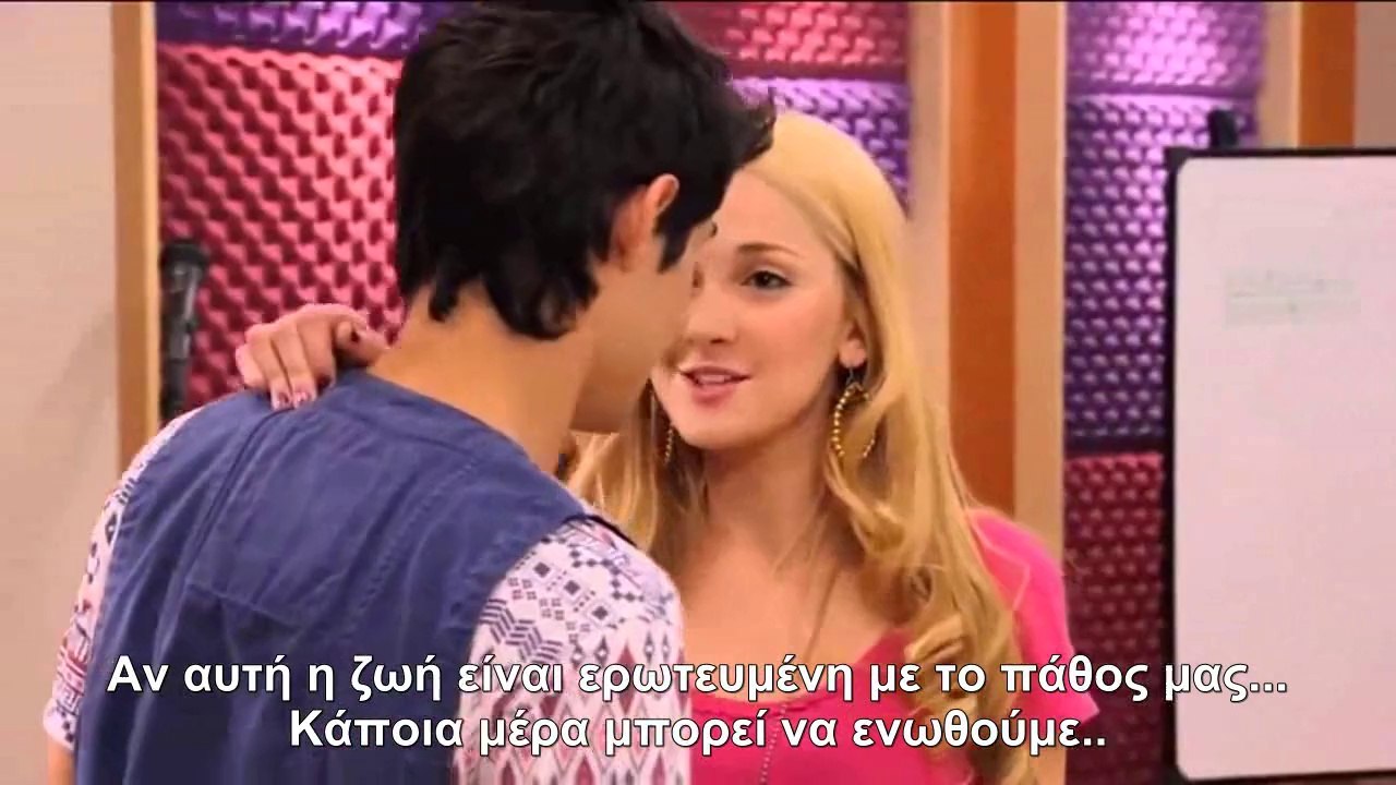 Violetta - Ludmila y Tomas cantando Ahi Estare_Greek_Subs