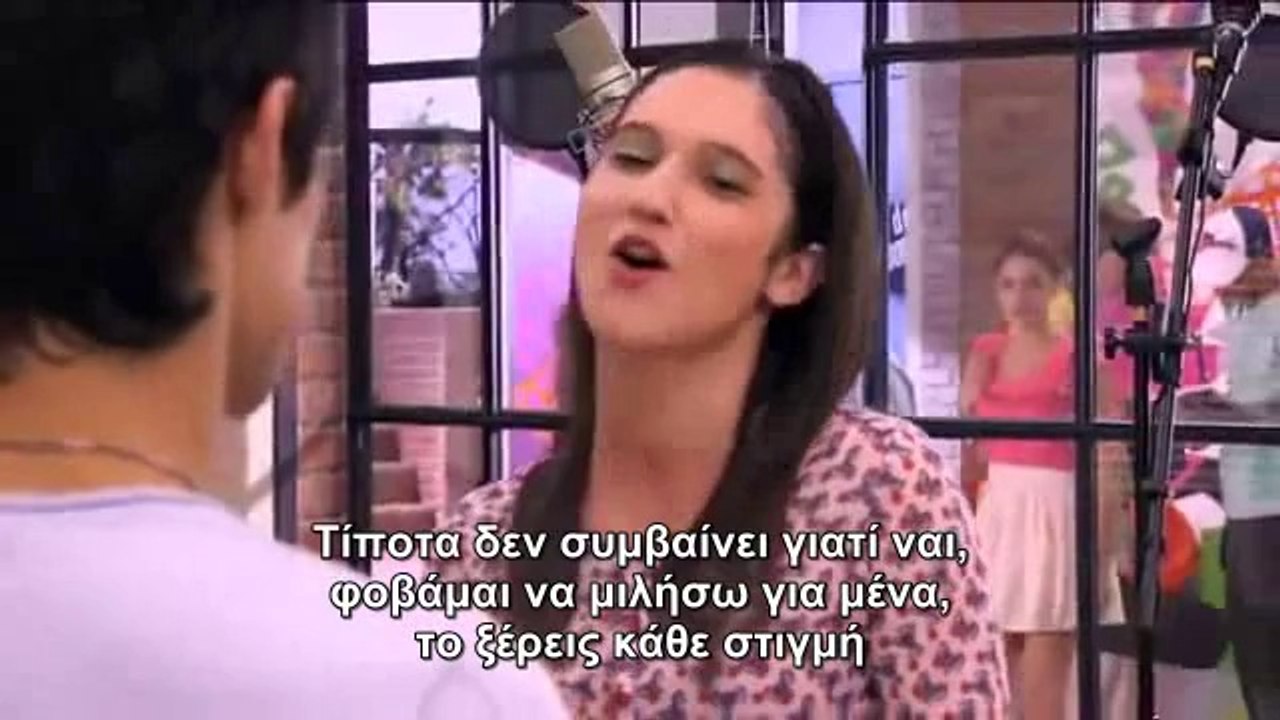 Violetta - Tomas e Francesca cantando Tienes todo_Greek_Subs