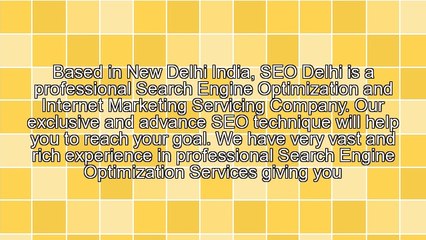 Optimize Your Website With Seo Delhi