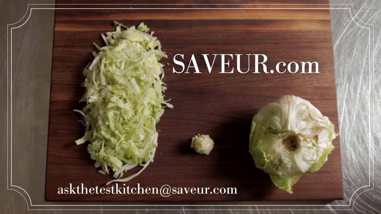 How to Core a Head of Iceberg Lettuce in 3 Seconds.