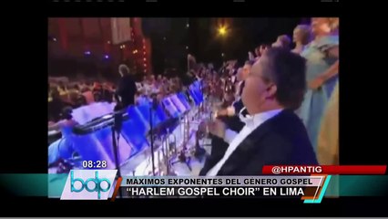 Grupo musical americano 'Harlem Gospel Choir' se presentará en Lima