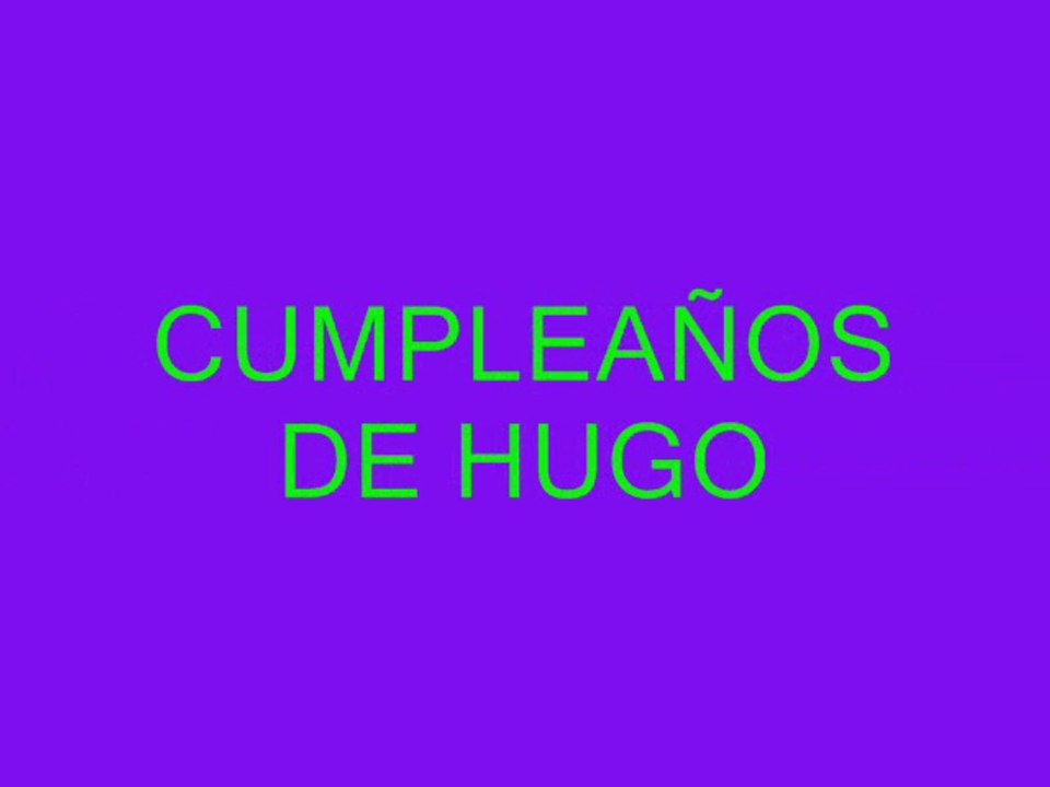 CUMPLE DE HUGO