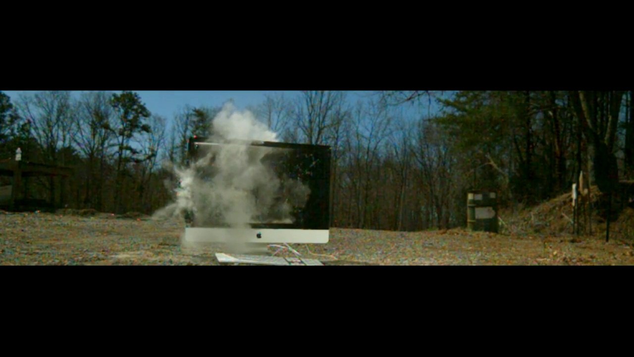 Shoot on an iMac withan  Anti-Tank Rifle