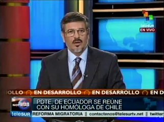 Rafael Correa sostiene encuentro diplomático con Michelle Bachelet