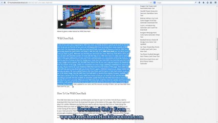 Wild Ones Hack Coins Tread Cheat Tool (2014 Updated)