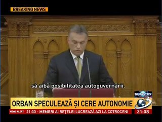 ORBAN cere AUTONOMIE. I. Serbanescu: ROMANIA VA FI DEZMEMBRATA SI IMPARTITA