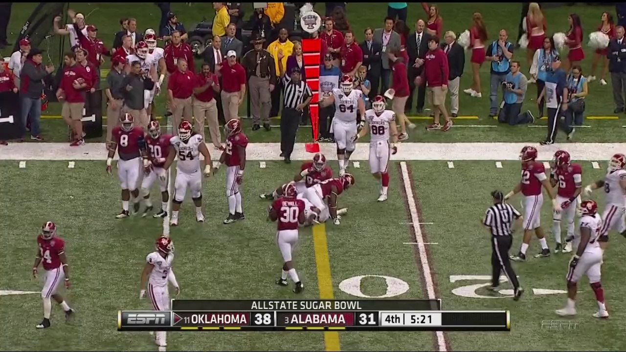 2013 Sugar Bowl Alabama vs. Oklahoma 4th Quarter and Trophy Presentation