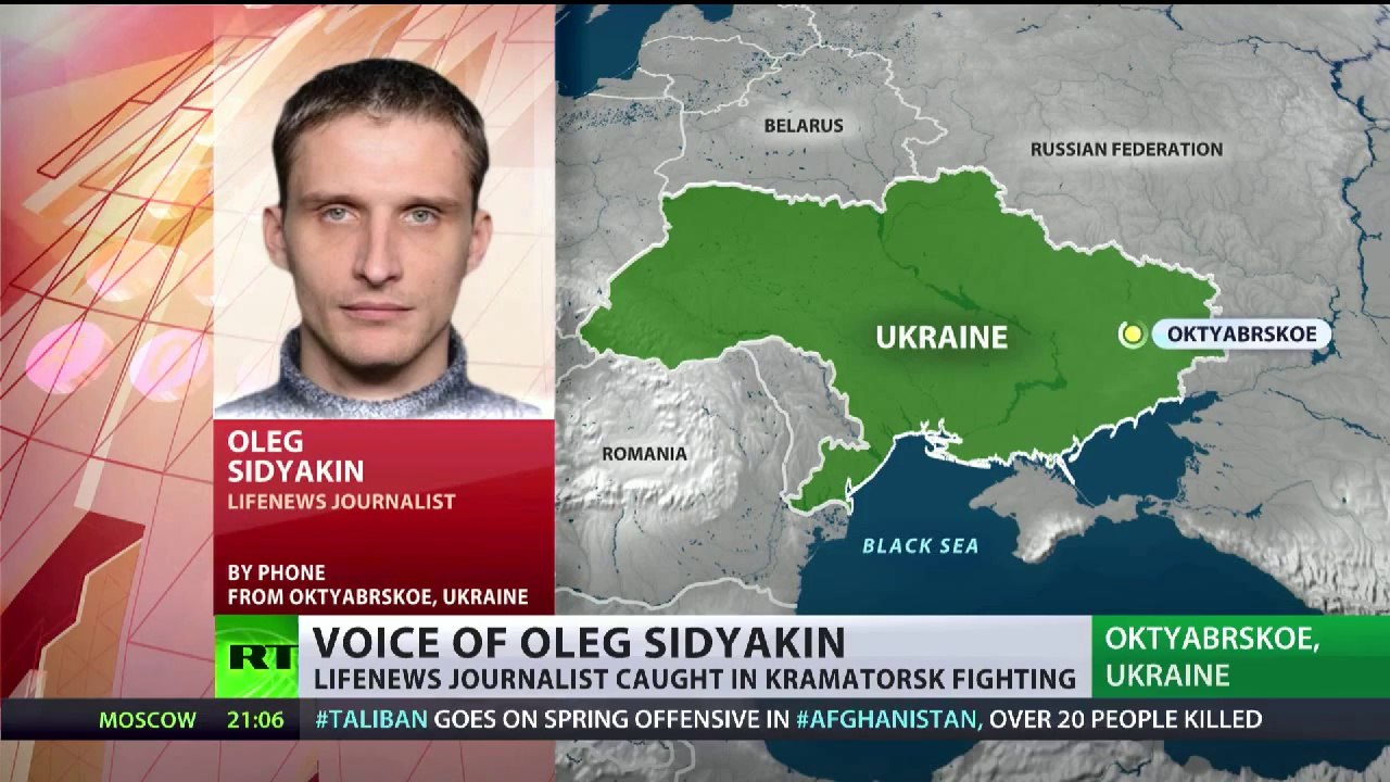 Russian TV crew caught in heavy fighting in Eastern Ukraine