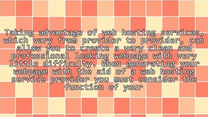 Designing A Personal Webpage