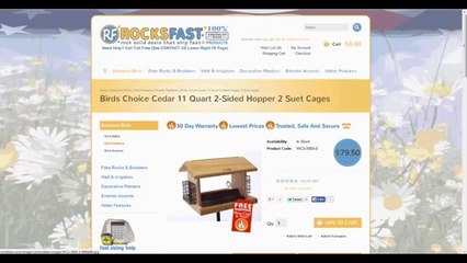 Buy birds choice wooden Hopper feeder for last year