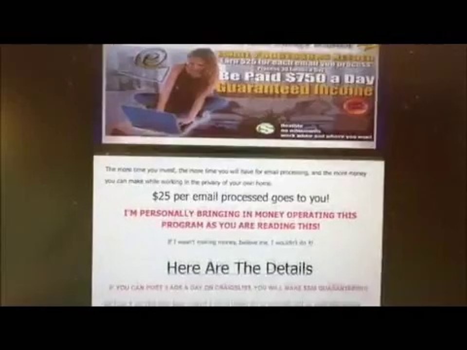 Work From Home with Email Processing System