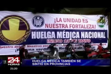 Trujillo: más de 1500 galenos paralizaron atención médica por huelga nacional