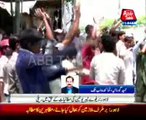 Lahore: Railway Labour Union rally in support of their demands