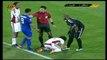 Arab Goalkeeper Wastes Time By Untying His Shoe!