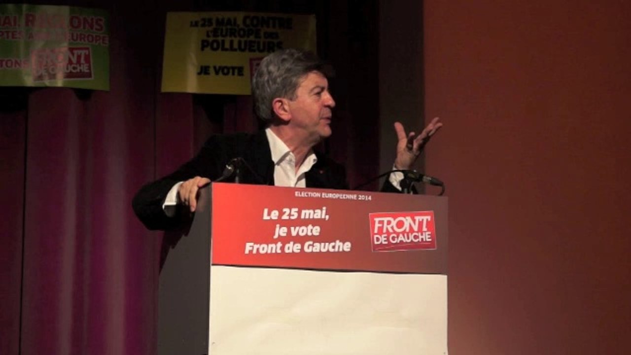 Jean-Luc Mélenchon en meeting à Grenoble