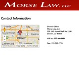Morse & Associates, Colorado Bankruptcy Lawyers