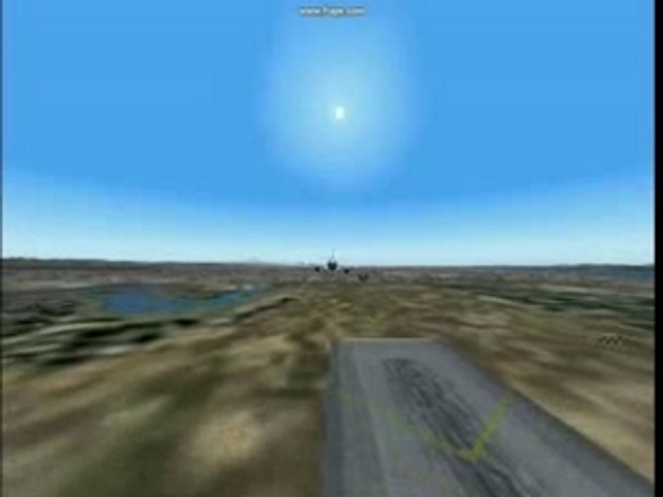 Boeing 737-400 landing