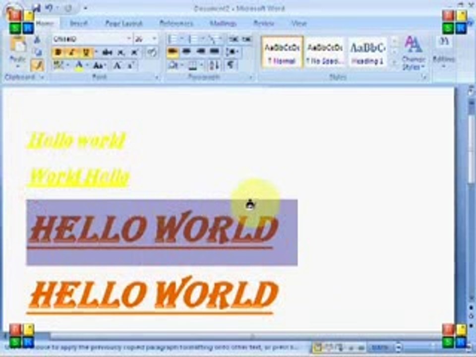 MS Office Word 2007 Tutorials in Urdu Part 2