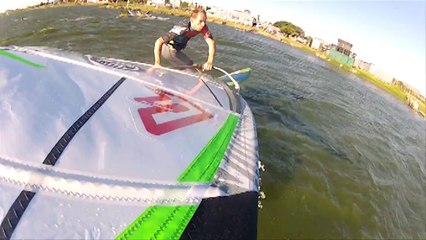 Hylke Bakker in South Africa - Windsurf