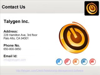 Customer Relationship Management Software from Talygen