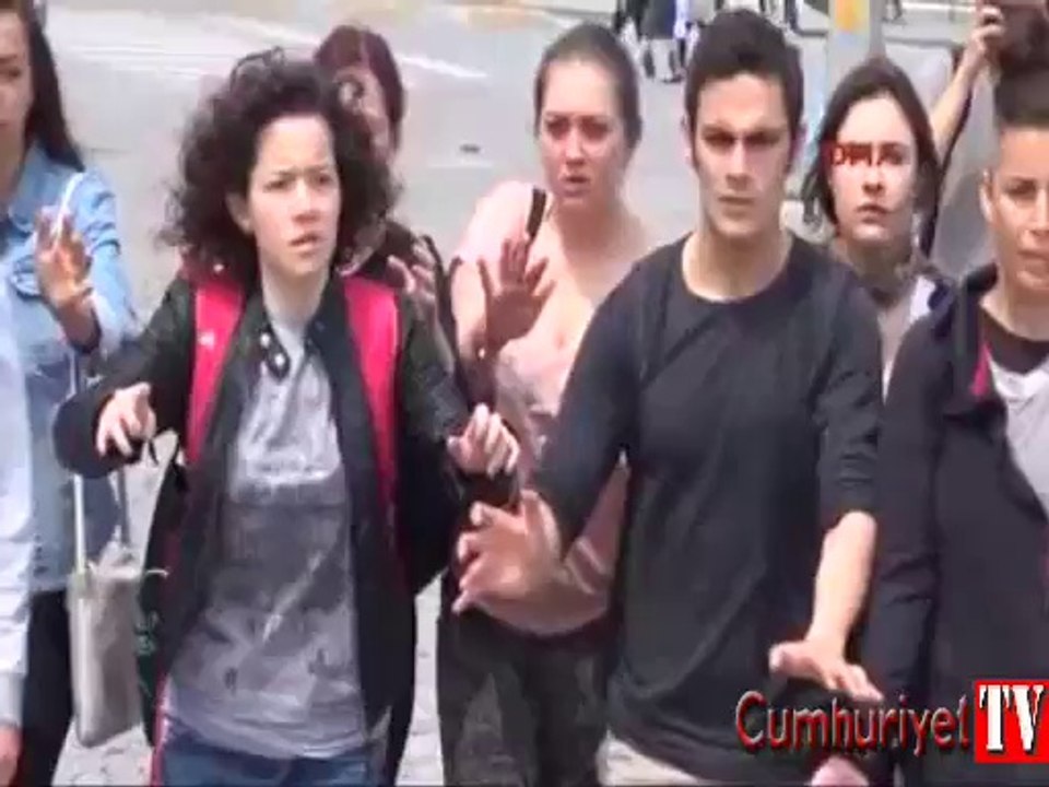 Taksim Meydanı'nda Soma eylemi