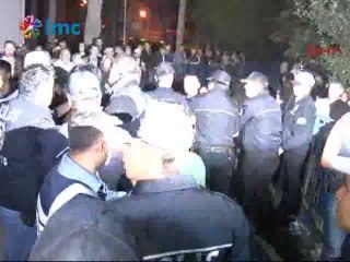 Soma Devlet Hastanesi önünde gerilim