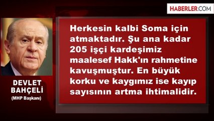 Bahçeli: Son Yılların En Korkunç Felaketi