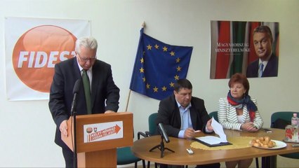 Sajtótájékoztató Jakab István országgyűlési képviselő, a Magosz elnöke és Becsó Zsolt országgyűlési képviselő. TÉMA: Online aláírásgyűjtés a magyar föld, az akác és a pálinka védelmében! — Salgótarján