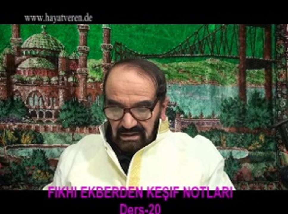 Ders 20 (1/2) Akaid Fıkhı Ekber - Fıkıh büyük günahlar kafir etmez harama emire helal demedikce