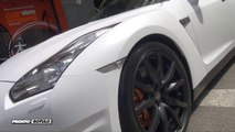 Nissan GT-R Rent Bull a Blanco Mate con detalles by Pronto Rotulo since 1993 (HD)