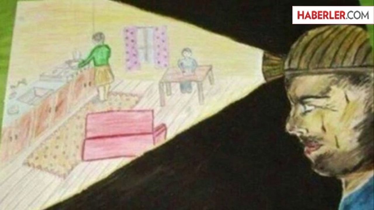 Madenci Kızının Duygulandıran Resmi