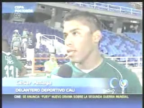 CARLOS RENTERIA-YERSON CANDELO-CESAR AMAYA DEPORTIVO CALI FEBRERO 13 DE 2013