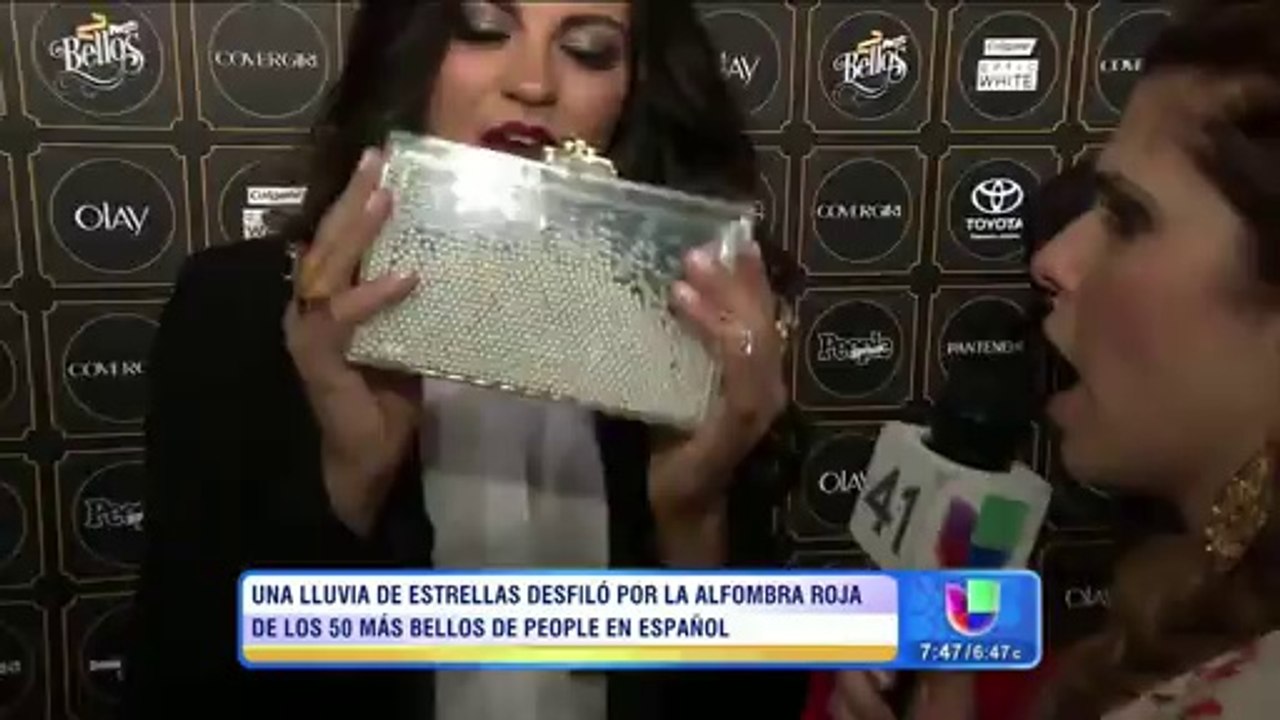 Maite Perroni en la fiesta de 50 mas bellos
