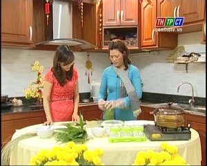 Vào bếp cùng khán giả- Bánh tét lá cẩm