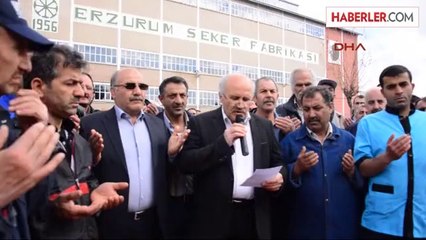 Erzurum Şeker Fabrikasında, Soma İçin İş Bıraktılar