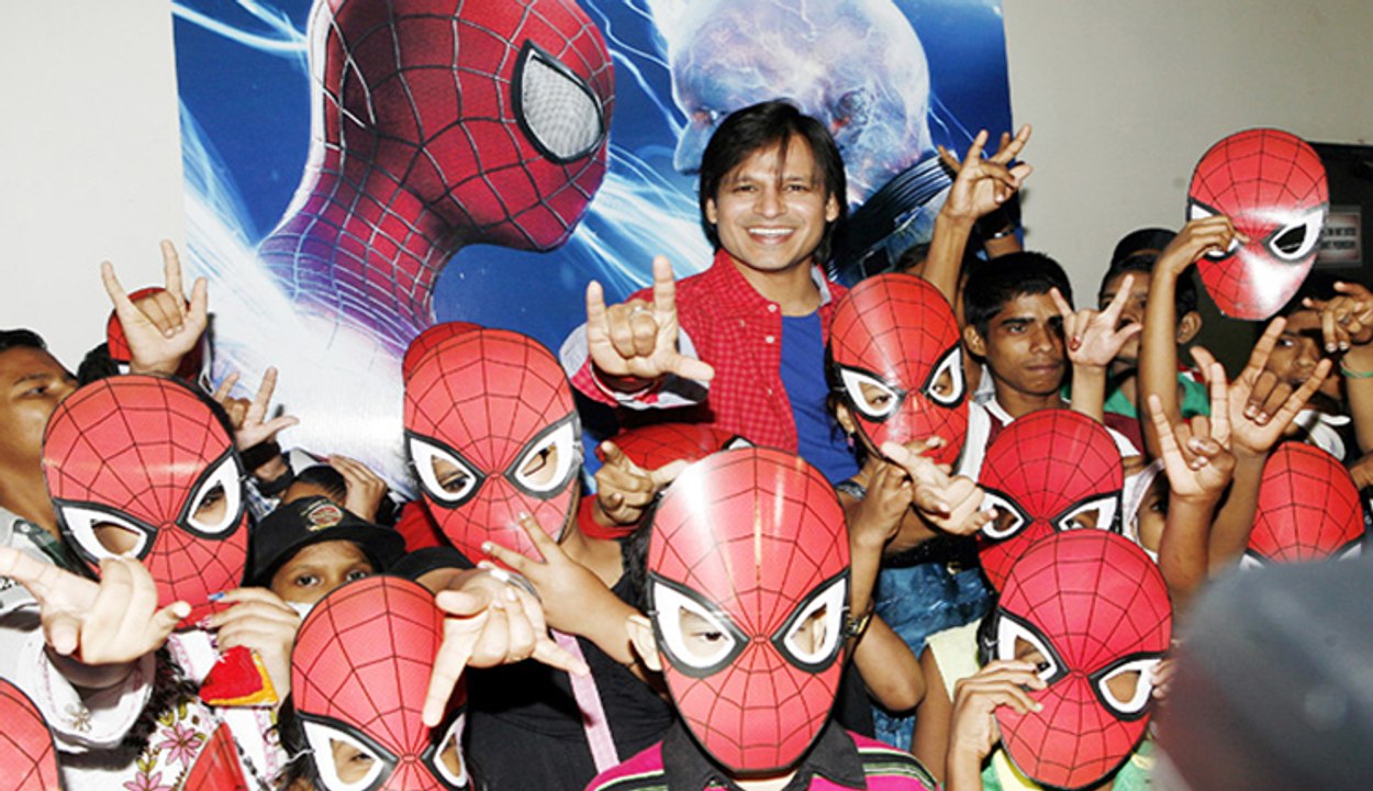 Vivek Oberoi attends Amazing SpiderMan 2 Screening For Cancer Patients