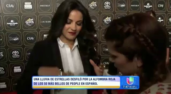 Maite Perroni [@MaiteOficial] Explica su Look para AR de 50+Bellos 2014