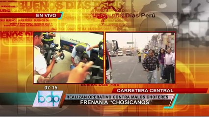 Alcalde de Ate casi es atropellado en plena entrevista sobre malos choferes