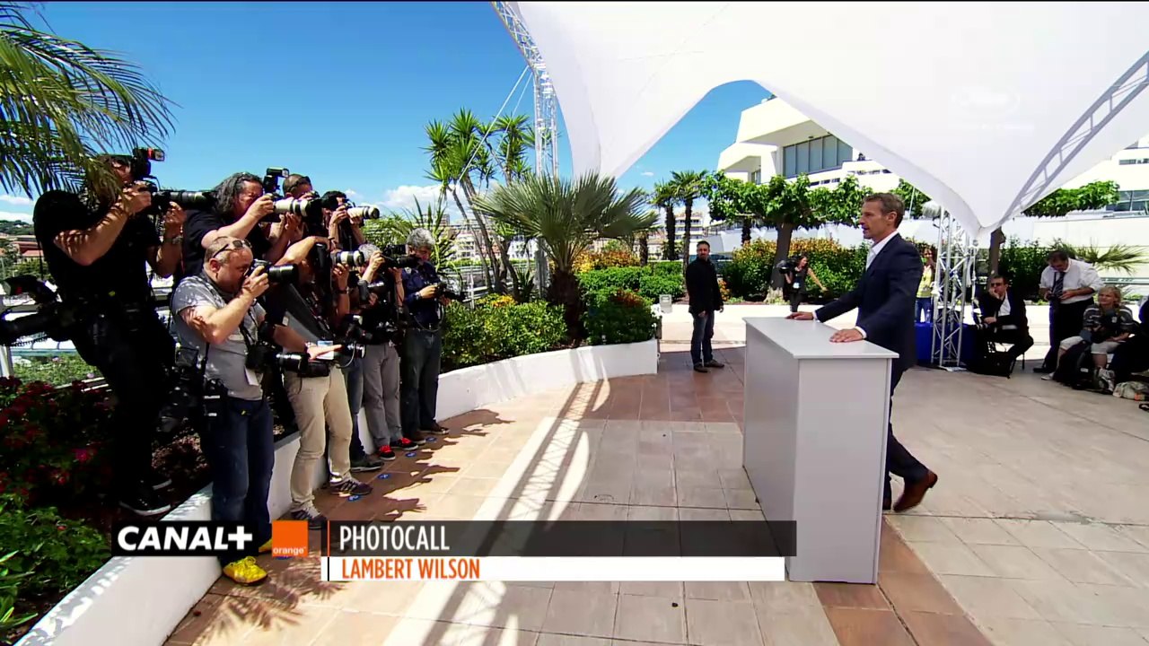 Lambert Wilson is posing